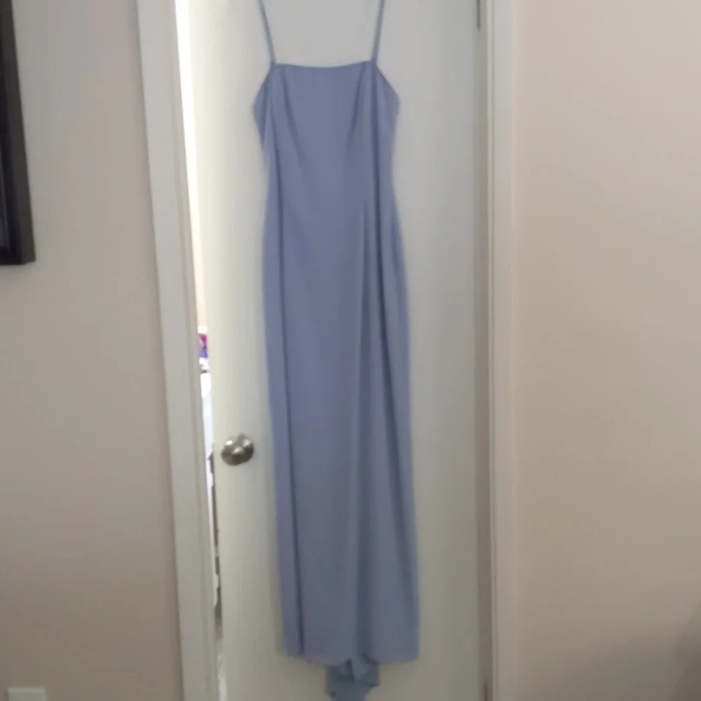 Y2K Formal slip periwinkle dress - Picture 1 of 5